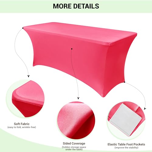 6ft Stretch Spandex Table Cover (2 Count)