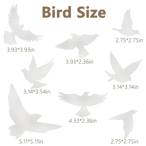 9 Sheets Bird Window Clings (9 Count)
