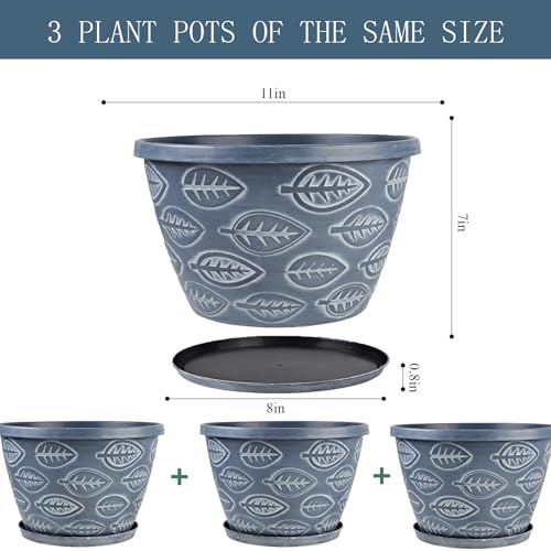 Outdoor Flower Pots Set of 3 (3 Count)