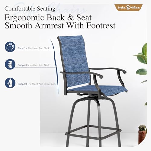 7 Piece Bar Height Outdoor Table and Chairs