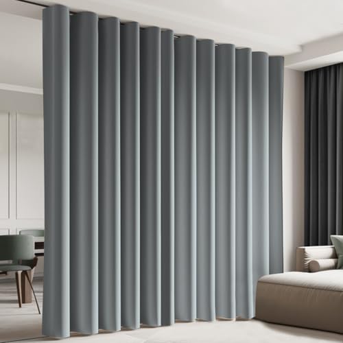 Room Divider Blackout Curtain Track Curtains Wall Dividers Panels Screen for Living Rooms Bedroom Office Privacy Partition Separation