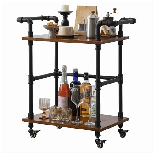 Industrial Pipe Bar Cart