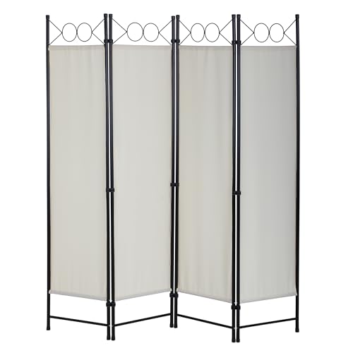 4 Panel Room Divider and Folding Portable Partition Screen