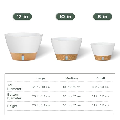2 Pack 10 Inch Hanging Planters for Indoor Plants (72 Count)