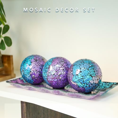 Decorative Glass Bowl Balls (4 Count)