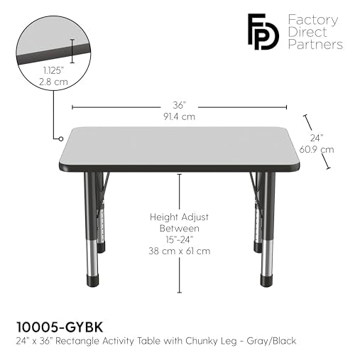 FDP Rectangle Activity School and Classroom Kids Table