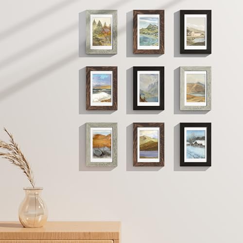 4x6 Picture Frames Set of 9 (9 Count)