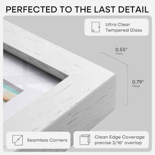 8x10 White Oak Picture Frame
