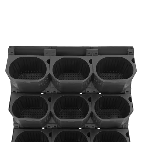 12Pieces 3 Pot Wall Planter Vertical Garden Plant Walls Wall Mounted Vertical Planter with Water