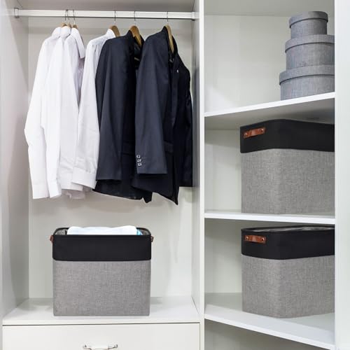 Large Fabric Storage Baskets (3 Count)