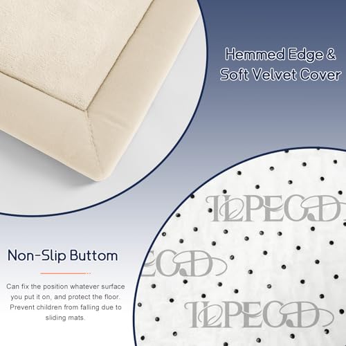 Baby Play Mat for Floor Nursery Rug Muscle Mat Area Rug Playroom Rug Playpen Mat Elastic Foam 1.3" Thick Crawling Mat for Babies