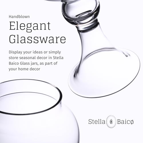 Large Glass Apothecary Jars with Lid
