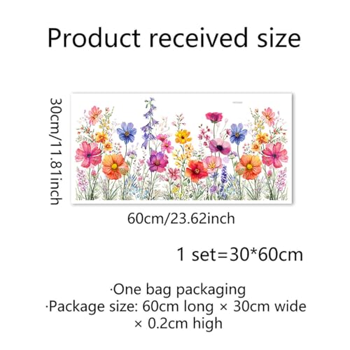 Colorful Flower Garden Window Clings