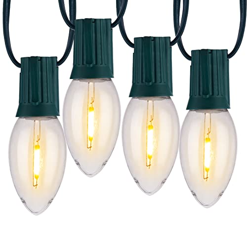 Vintage C9 LED Christmas Lights Outdoor (100 Count)