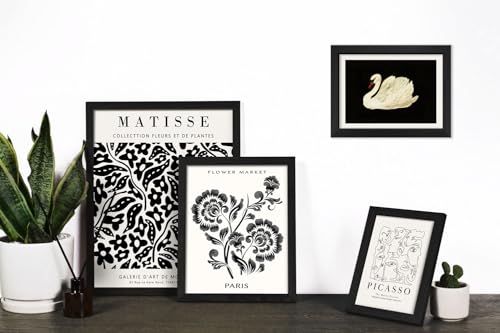 16 PCS Framed Black and White Wall Art Decor (16 Count)