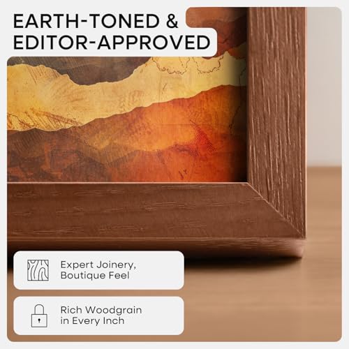 4x6 Brown Oak Picture Frame