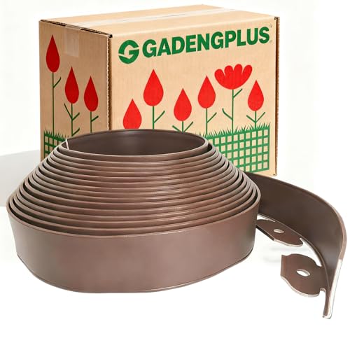 Landscape Edging 2in x 66FT Garden Edging Kit with 120 Spikes