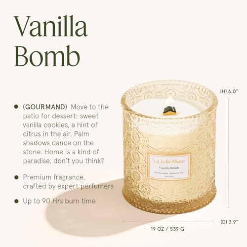 Vanilla Zest Scented Candles for Home (19 Ounce)