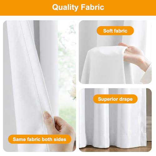 Room Divider Curtains Blackout Floor to Ceiling Curtain with Hook Wall Mount Sliding Door Curtains Ceiling Mount Extra Wide Curtain Wall Divider for Room Separation