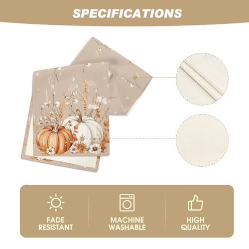 210 GSM Fall Table Runner Home Party Decor 13x60 Inch