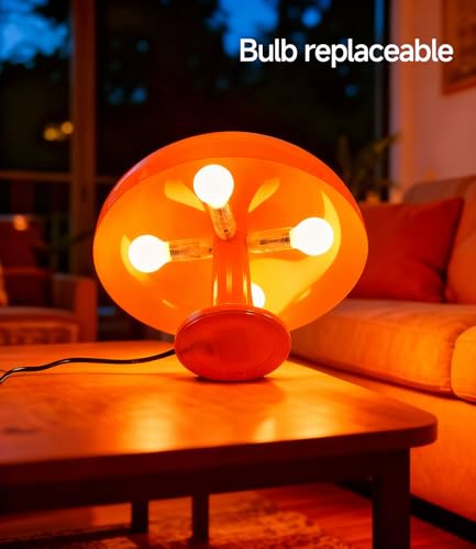 Orange Mushroom Lamp
