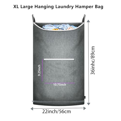 2Pcs XL Hanging Laundry Hamper (21.1644 Ounce)