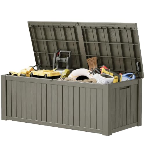 230 Gallon Outdoor Storage Box Waterproof Deck Box for Patio