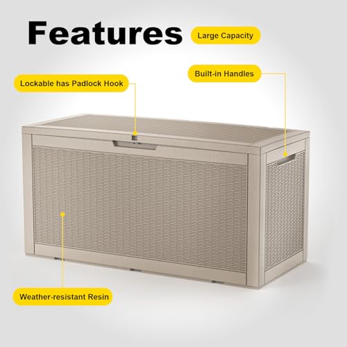 150 Gallon Resin Deck Box