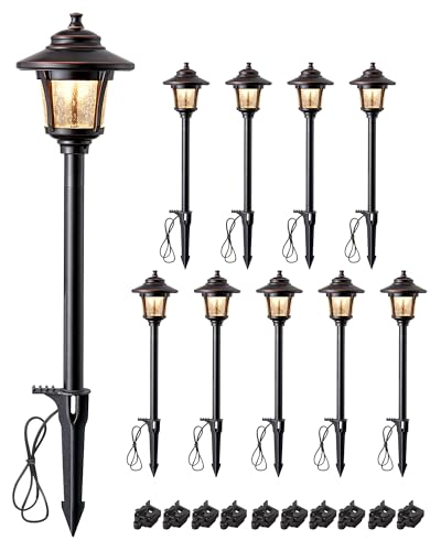 Low Voltage Landscape Lighting 12V 3W 120LM with Connectors 10Pack (10 Count)