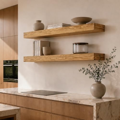 Floating Shelves 3 inch Thick for Wall Set of 2 (2 Count)