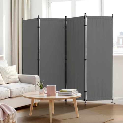 Privacy Screen Room Divider 4 Panel as Dressing Screen