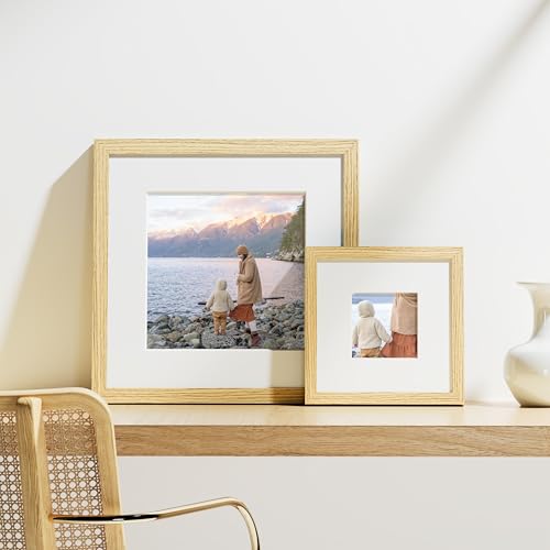 8x8 Picture Frames Set of 9 for Wall or Tabletop Display (9 Count)