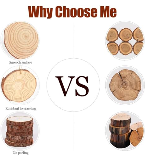 30 Pcs Wood Slices for Crafts (30 Count)