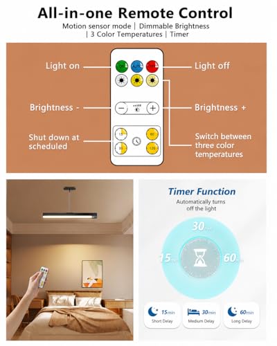 Rechargeable Motion Sensor Ceiling Light