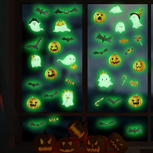 3 Sheets Glow in The Dark Window Clings
