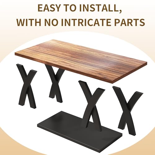 47" Farmhouse Coffee Table with Storage Shelf