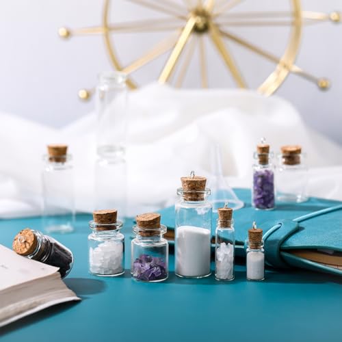 45 Pcs Spell Jar Mini Glass Potion Bottles Cork Stopper (98 Count)