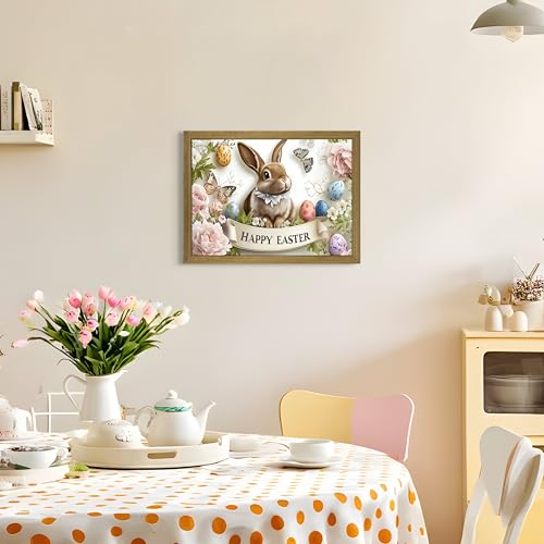 Framed Easter Bunny Wall Art