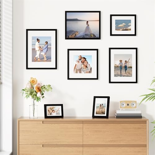 12x12 Picture Frames Set of 9 for Wall Mounting (9 Count)