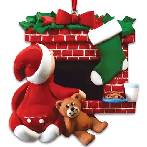 3D Fireplace Toddler Ornaments for Christmas Tree 2026