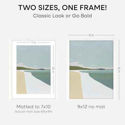 9x12 White Oak Picture Frame