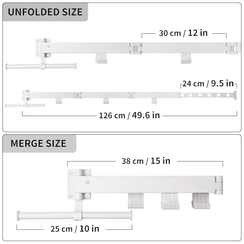 Wall Mounted Clothes Drying Rack Tri