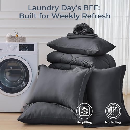 7 Piece Oversized Queen Comforter Set