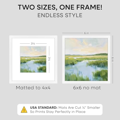6x6 White Picture Frame (2 Count)