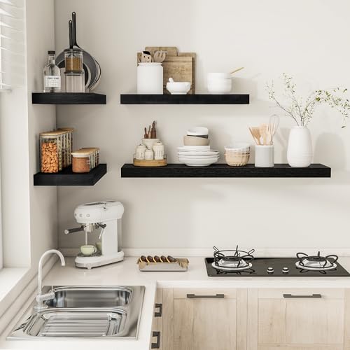 12" Deep Floating Shelves 24x12” Set of 2 (2 Count)