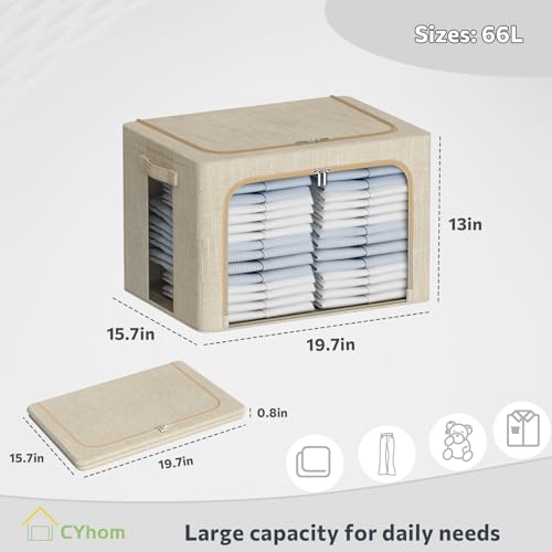 Clothes Storage Bins Box (2 Count)