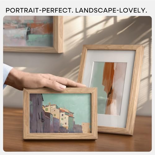 A4 Natural Oak Picture Frame