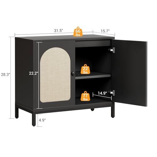 Rattan Sideboard Buffet Cabinet