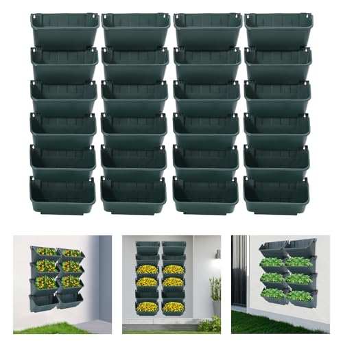 24PCS Vertical Wall Planter