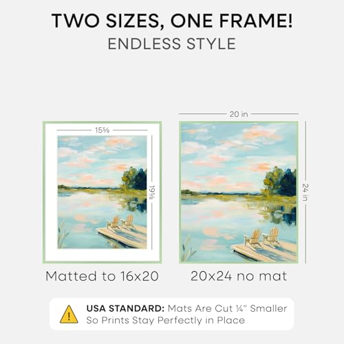 20x24 Green Picture Frame